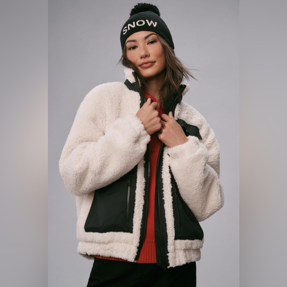 Alp N Rock Noelle Cream Shearling Jacket Small